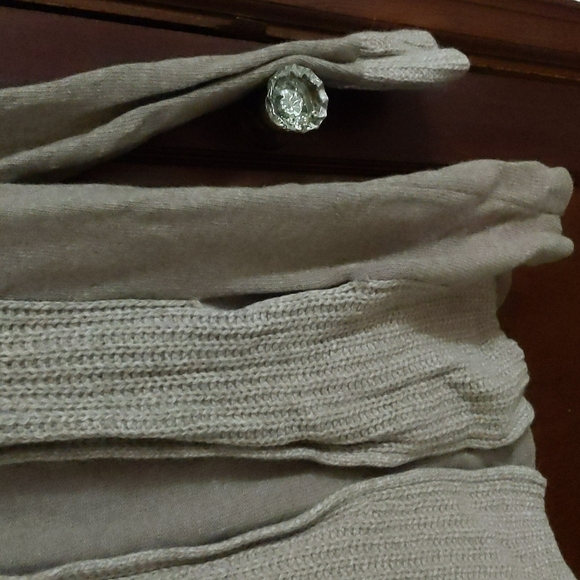 Chiaramente Italian Wool Blend Blown Long Buckle Front Cardigan  Pockets Sz Sm - Picture 5 of 11